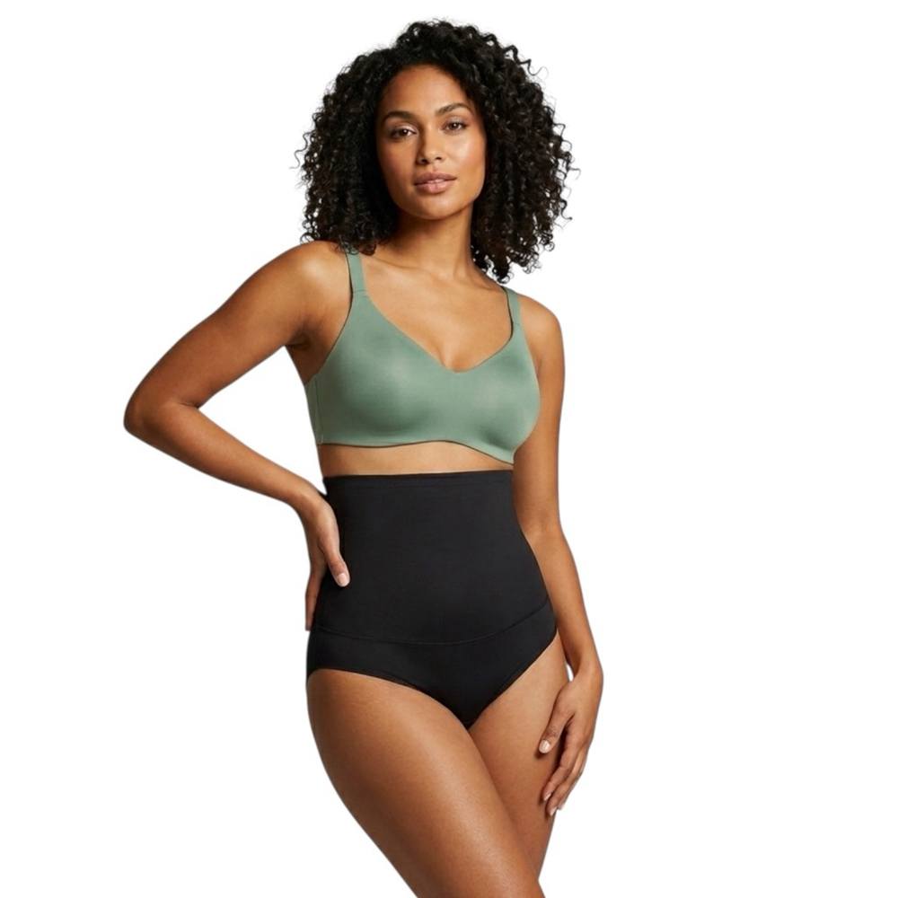 Maidenform High Waist Shapewear Brief Firm Control Black NWT Size S